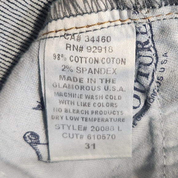 Juicy Couture dark wash denim jeans size 31 - Picture 3 of 8